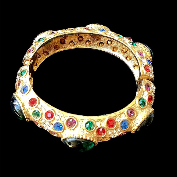 Sphinx of London Multi Cabochon &
Rhinestone Bracelet (t152) - Picture 2 of 10